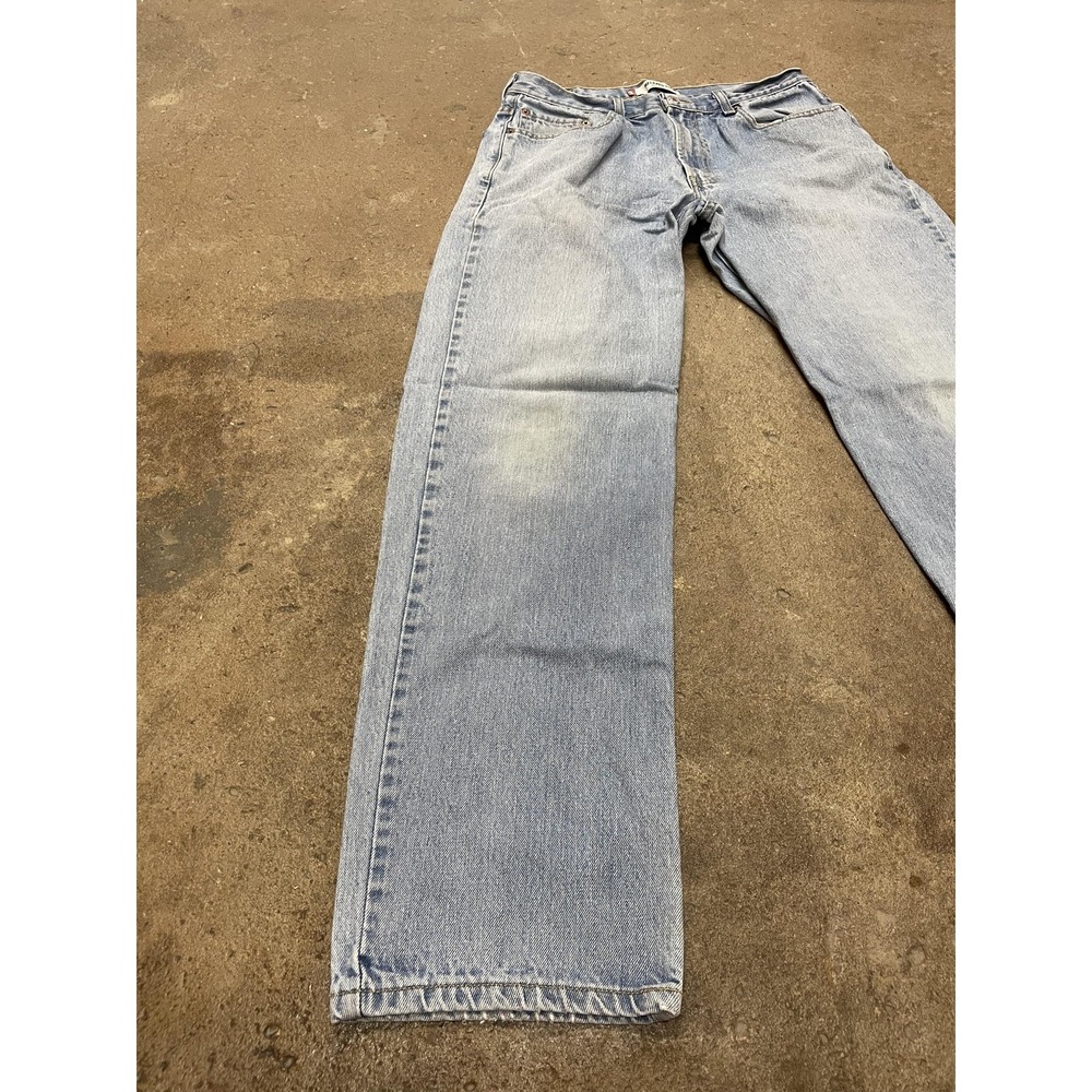 Levi's 550 Jeans Mens 34x34 Light Wash Relaxed Fit Tapered‎ Leg Denim Zip Fly - Picture 2 of 16